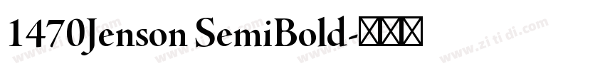 1470Jenson SemiBold字体转换